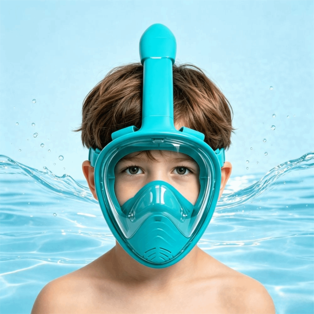 Snorkel Mask Full Face - Professional Foldable Snorkeling Mask Anti Leak