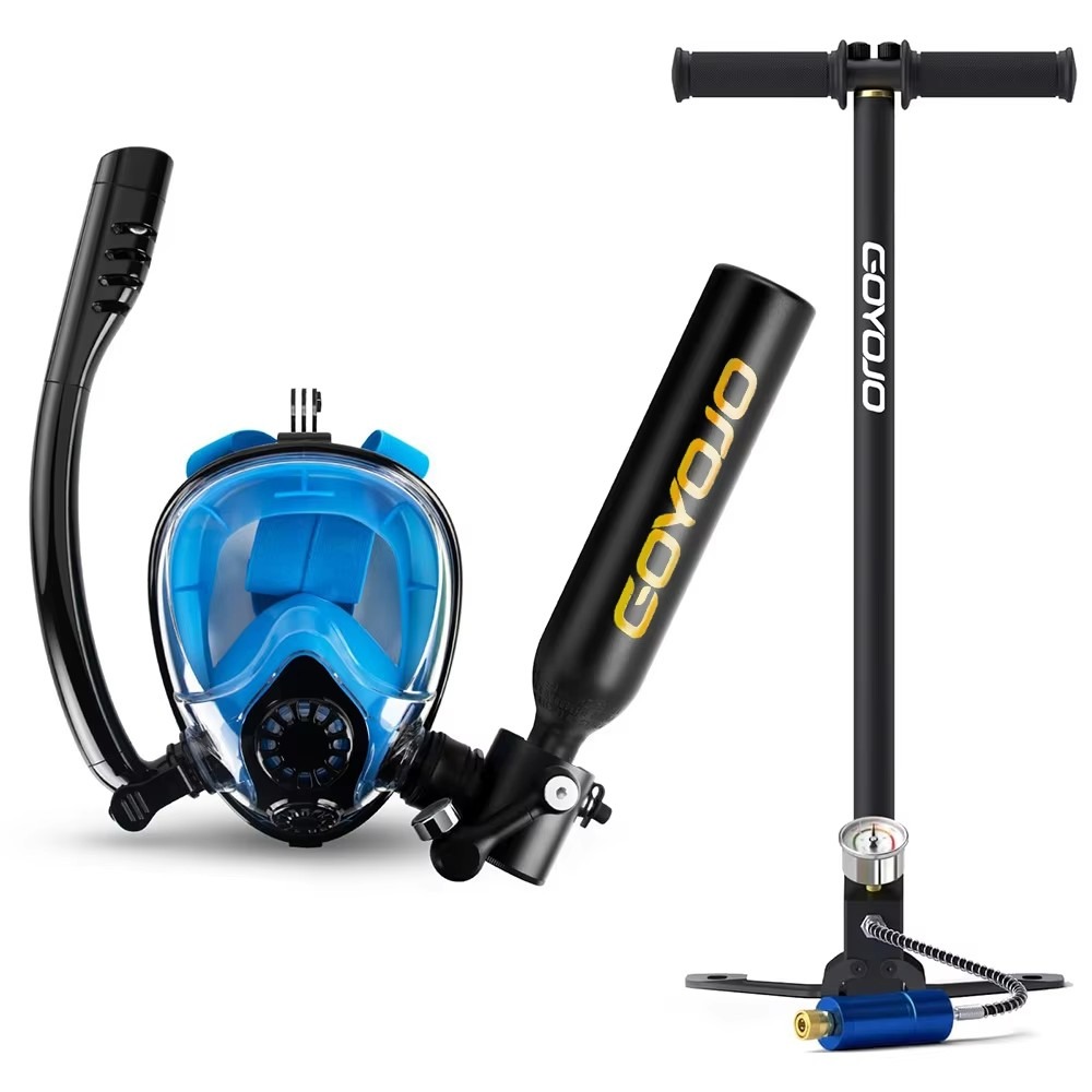 0.5L Scuba Tank Full Face Snor - Snorkel Mask Full Face ulasan dan harga