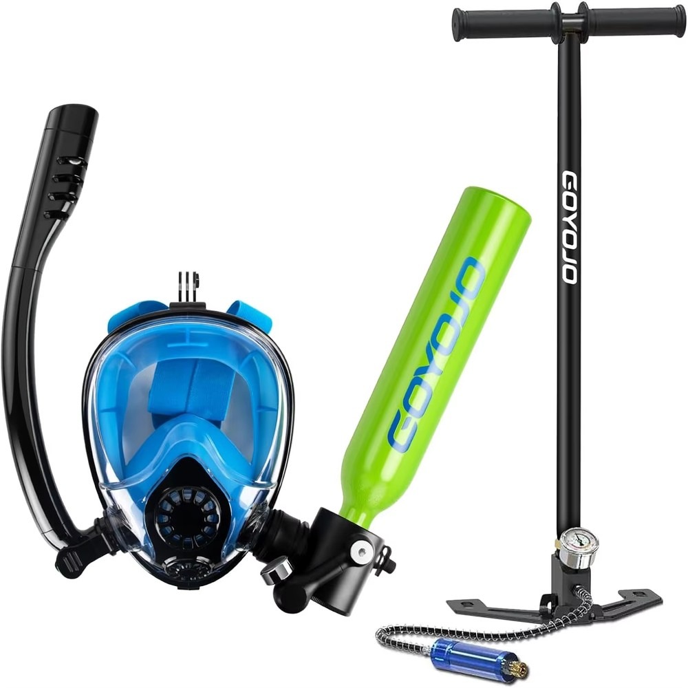 0.5L Scuba Tank Full Face Snor - Snorkel Mask Full Face ulasan dan harga