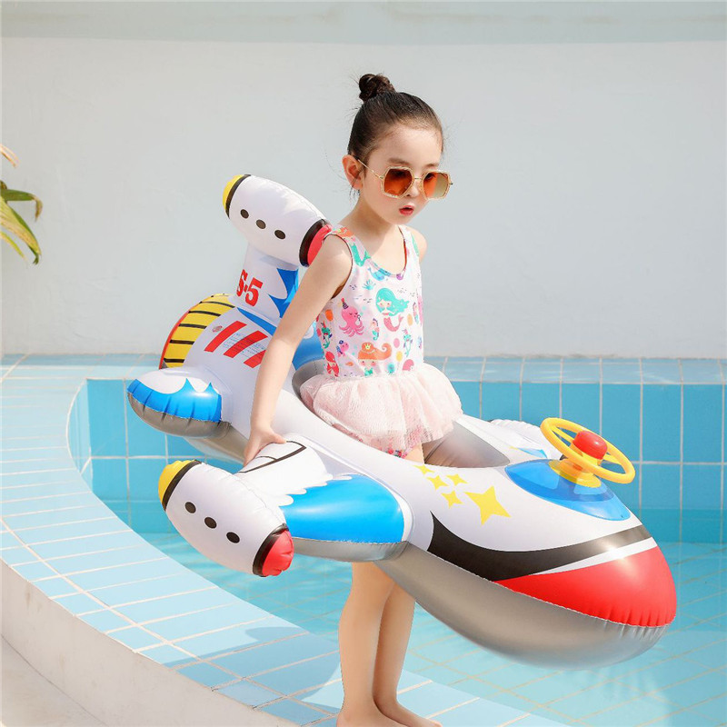 Baby Swimming Circle Airplane  - Pool Float Ring Inflatable ulasan dan harga