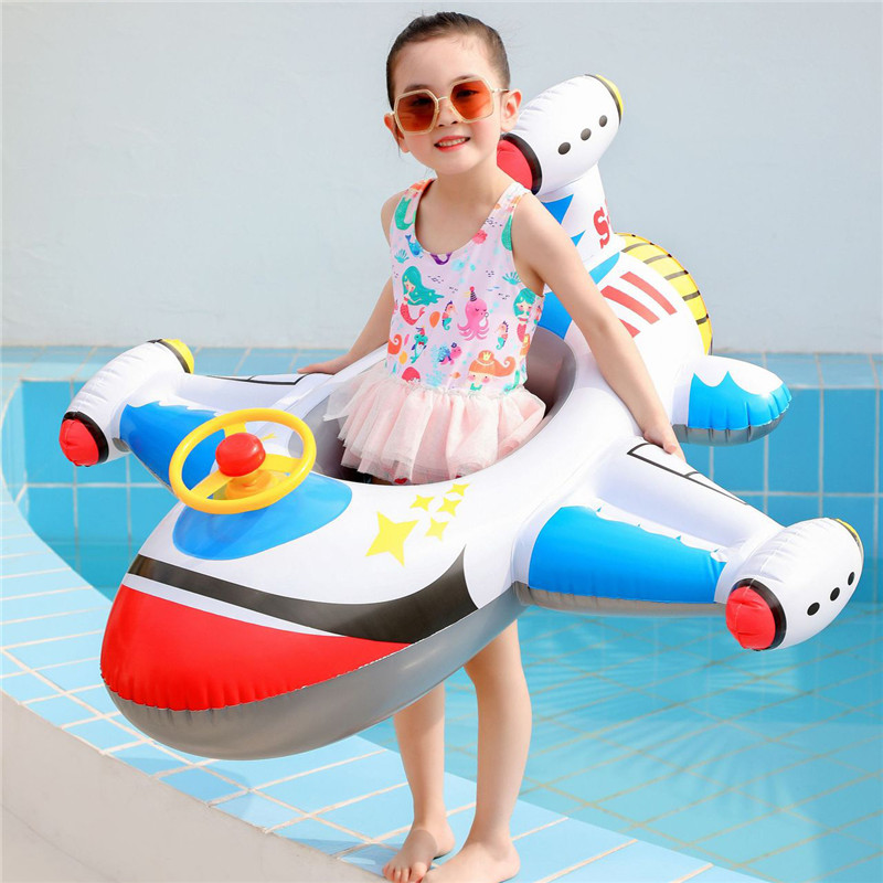 Baby Swimming Circle Airplane  - Pool Float Ring Inflatable ulasan dan harga