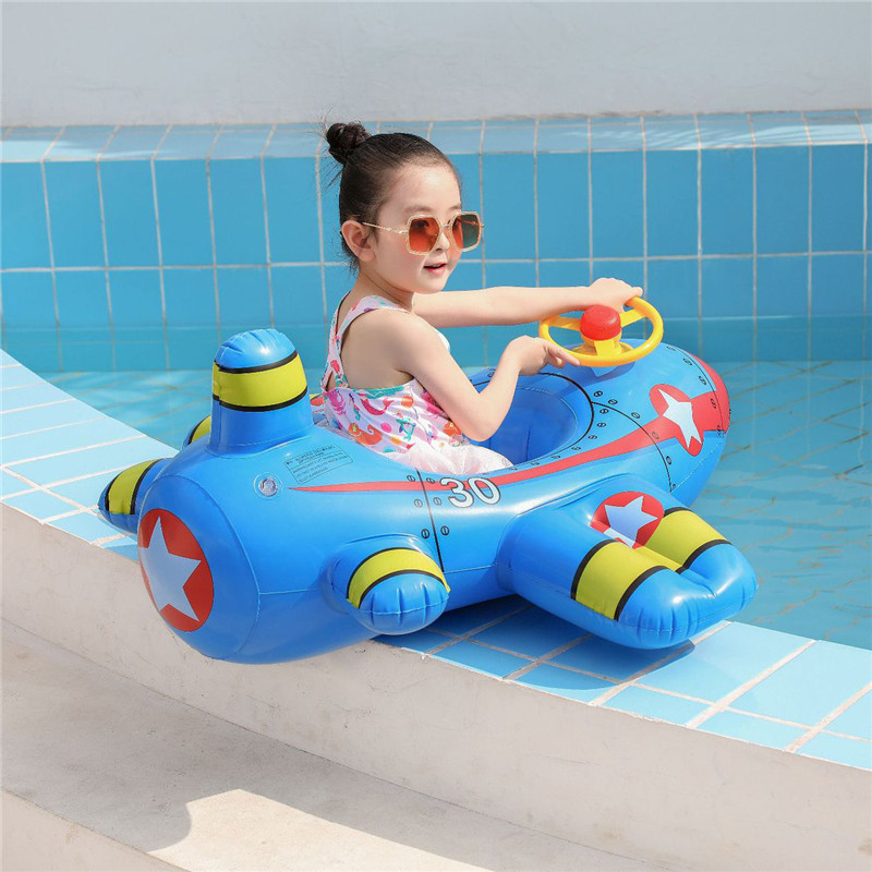 Baby Swimming Circle Airplane  - Pool Float Ring Inflatable ulasan dan harga