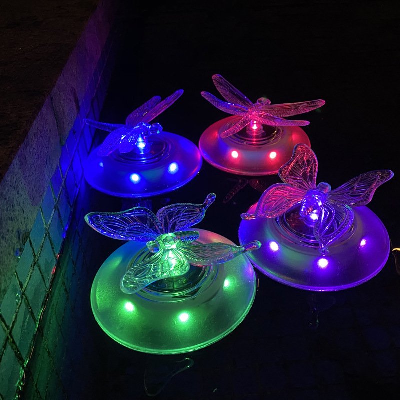 Outdoor Solar Multi-color Floa - Pool Light Solar Rechargeable ulasan dan harga