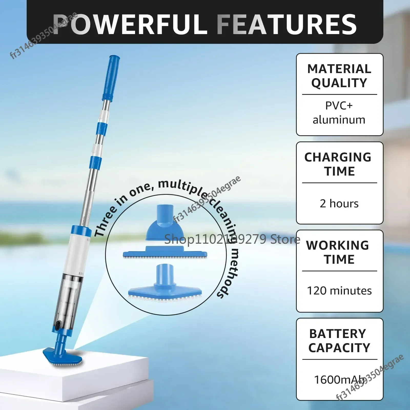 Rechargeable Portable Handheld - Pool Vacuum Manual ulasan dan harga