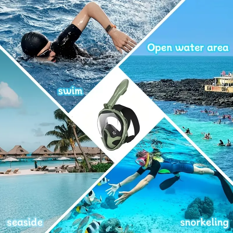 Adult Full Face Snorkel Mask 1 - Snorkel Mask Full Face ulasan dan harga