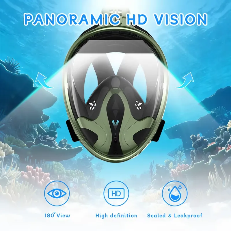 Adult Full Face Snorkel Mask 1 - Snorkel Mask Full Face ulasan dan harga
