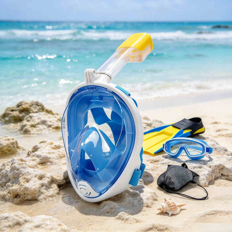 Dry Type Anti-Fog Full Face Sn - Snorkel Mask Full Face ulasan dan harga