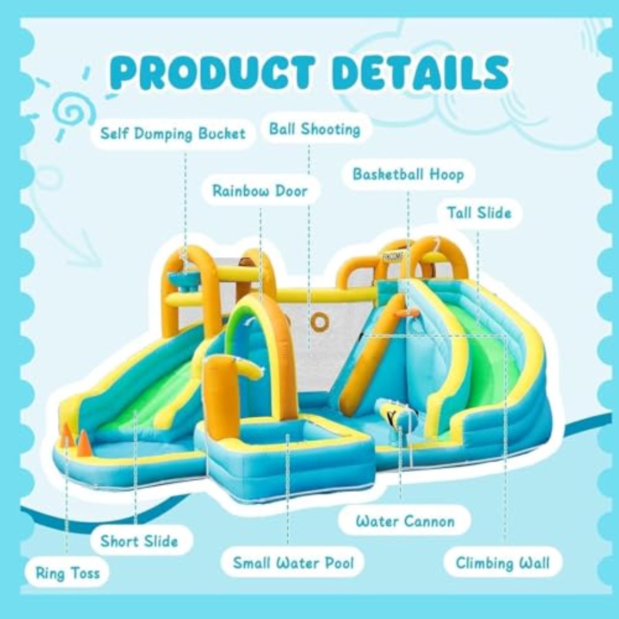 Backyard outdoor inflatable wa - Water Slide Inflatable ulasan dan harga