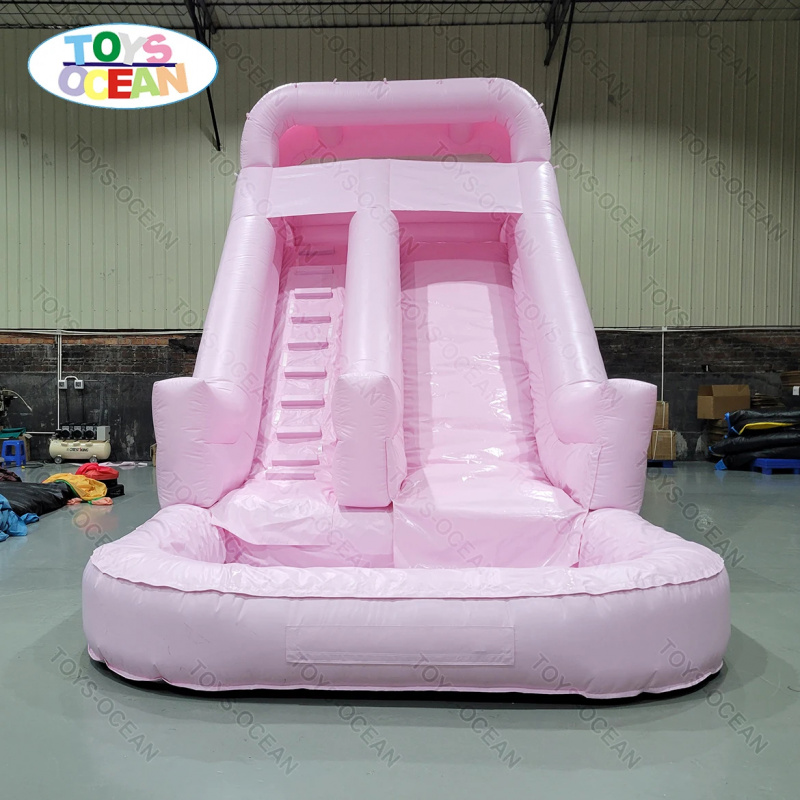Commercial Grade Pink Double L - Water Slide Inflatable ulasan dan harga