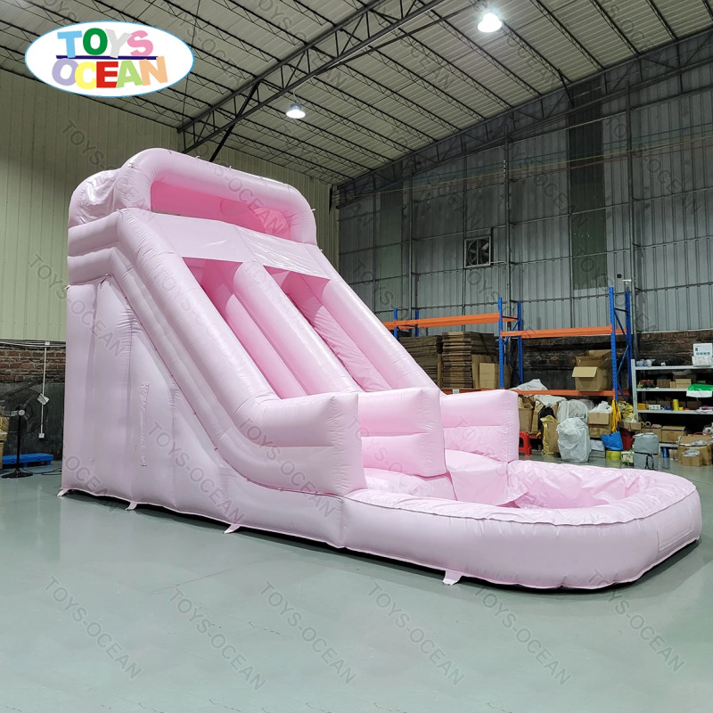 Commercial Grade Pink Double L - Water Slide Inflatable ulasan dan harga