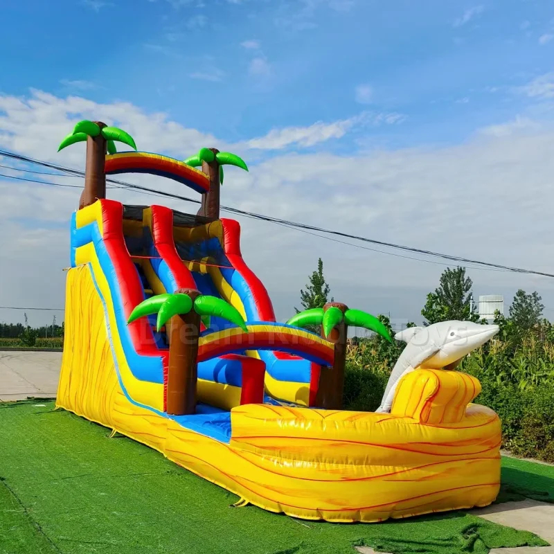Giant Tropical Dolphin Theme I - Water Slide Inflatable ulasan dan harga