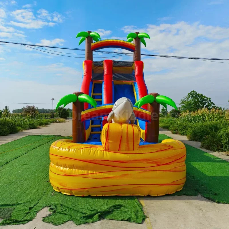 Giant Tropical Dolphin Theme I - Water Slide Inflatable ulasan dan harga