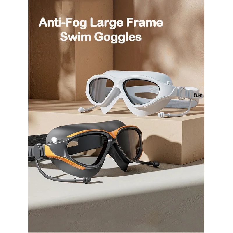 Big Frame Professional HD Anti - Swim Goggles Anti Fog Uv ulasan dan harga