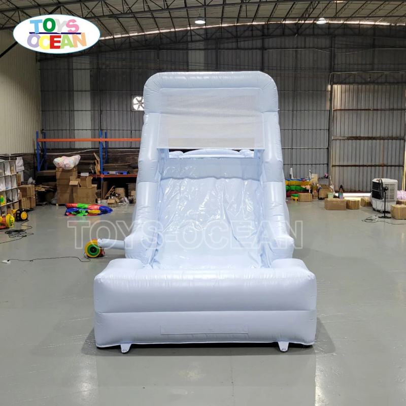 White Inflatable Water Slide w - Water Slide Inflatable ulasan dan harga