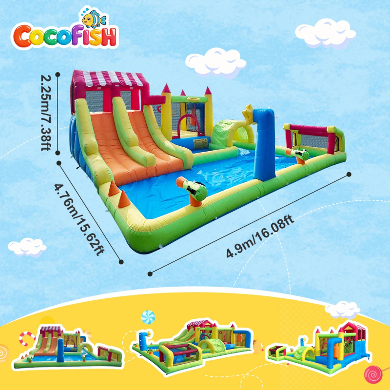 Cocofish Cocofish Backyard Sum - Water Slide Inflatable ulasan dan harga