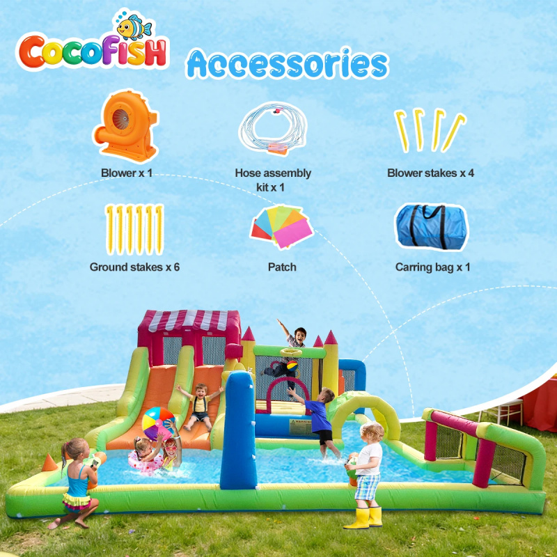 Cocofish Cocofish Backyard Sum - Water Slide Inflatable ulasan dan harga