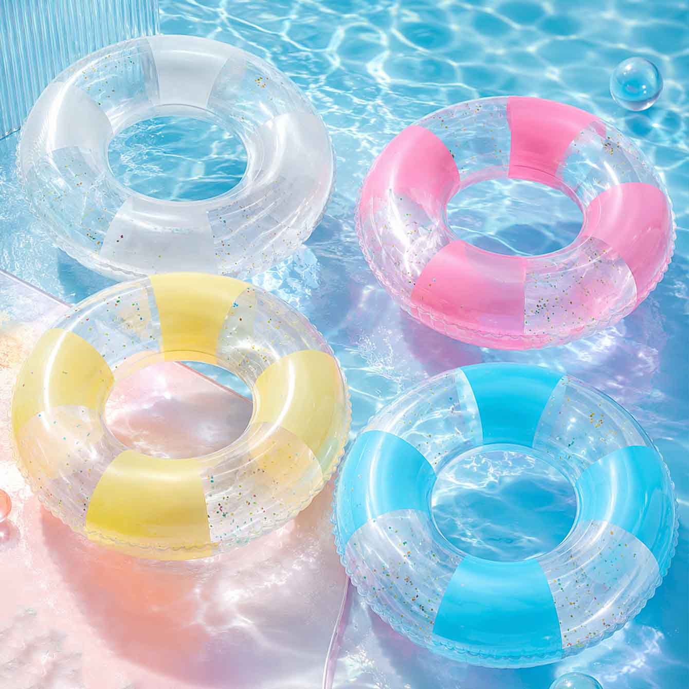 1PC Pool Floats with Handles f - Pool Lounger Inflatable ulasan dan harga