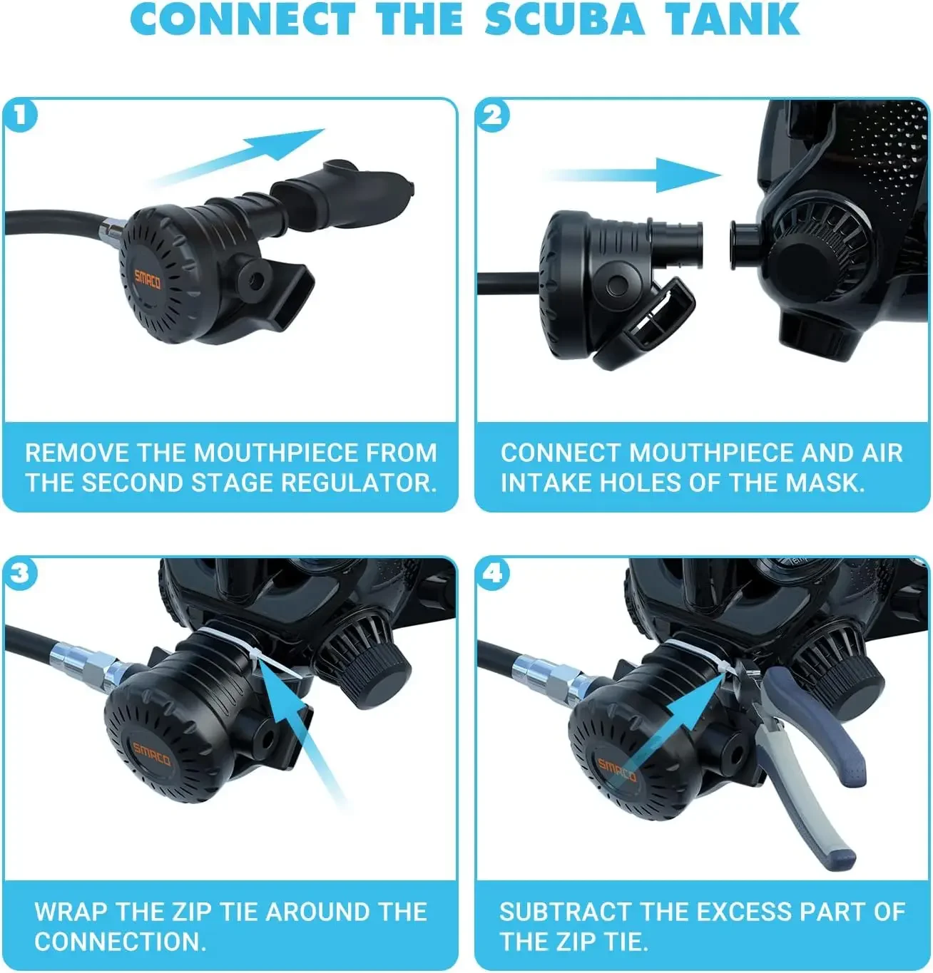 TRIMIX Full Face Diving Mask w - Snorkel Mask Full Face ulasan dan harga