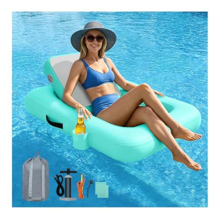 Floating Chairs with Backrest  - Pool Lounger Inflatable ulasan dan harga