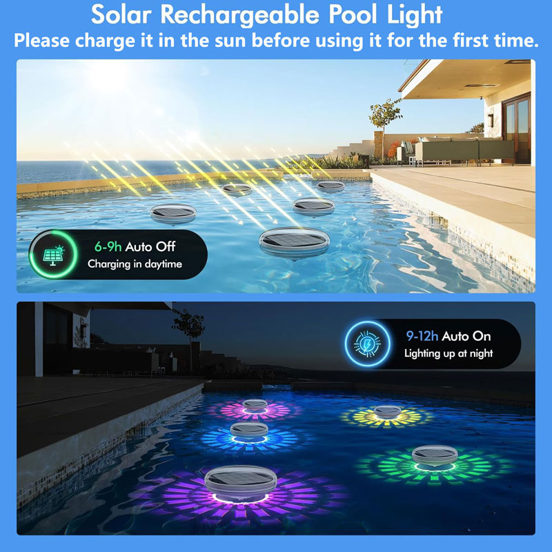 Pool Lights,Solar Rechargeable - Pool Light Solar Rechargeable ulasan dan harga