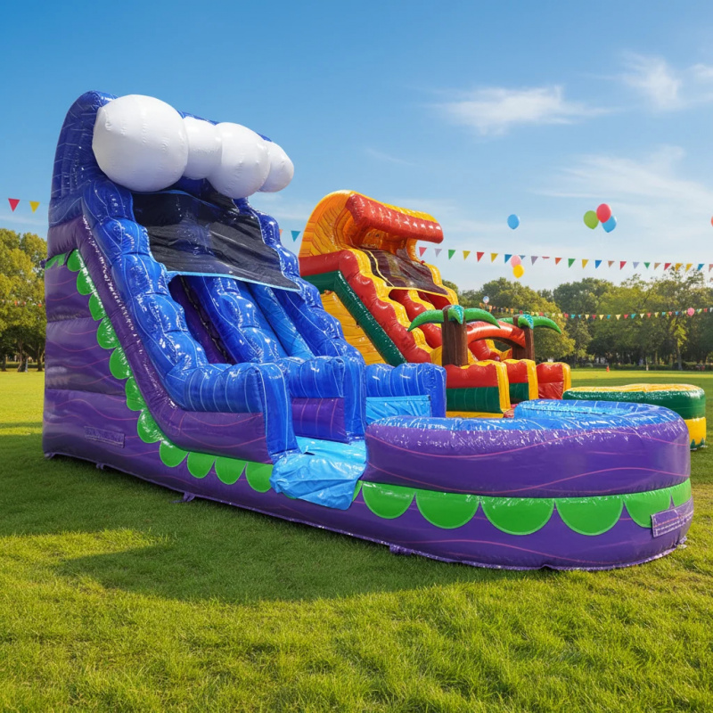 Commercial Backyard Slide Rent - Water Slide Inflatable ulasan dan harga