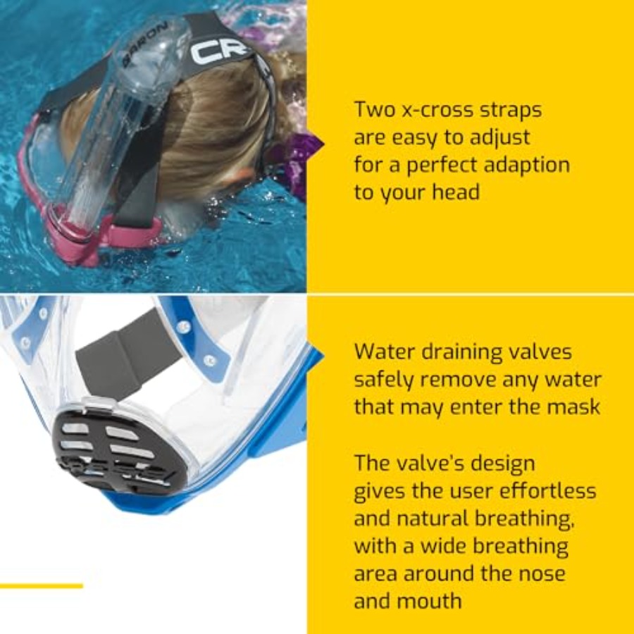 Junior snorkeling kit for kids - Snorkel Mask Full Face ulasan dan harga