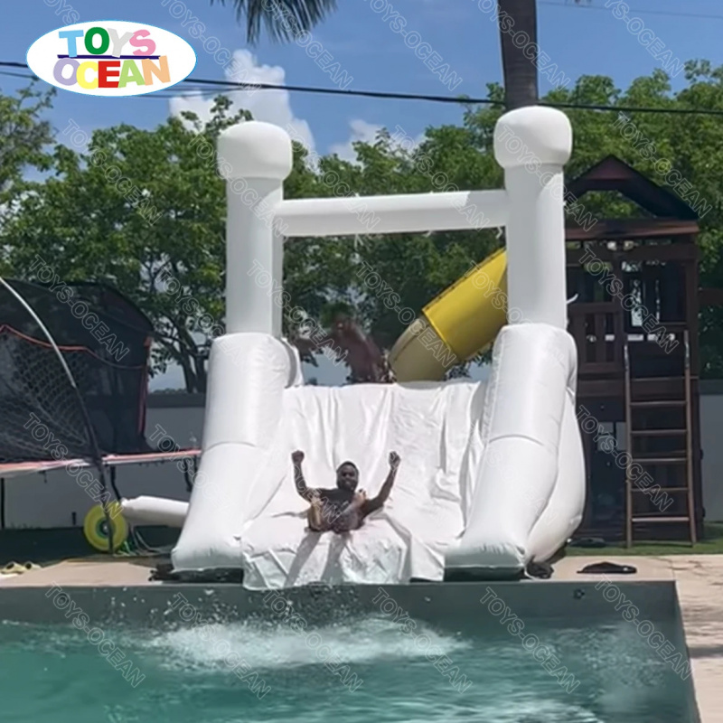 Custom Backyard White Water Sl - Water Slide Inflatable ulasan dan harga